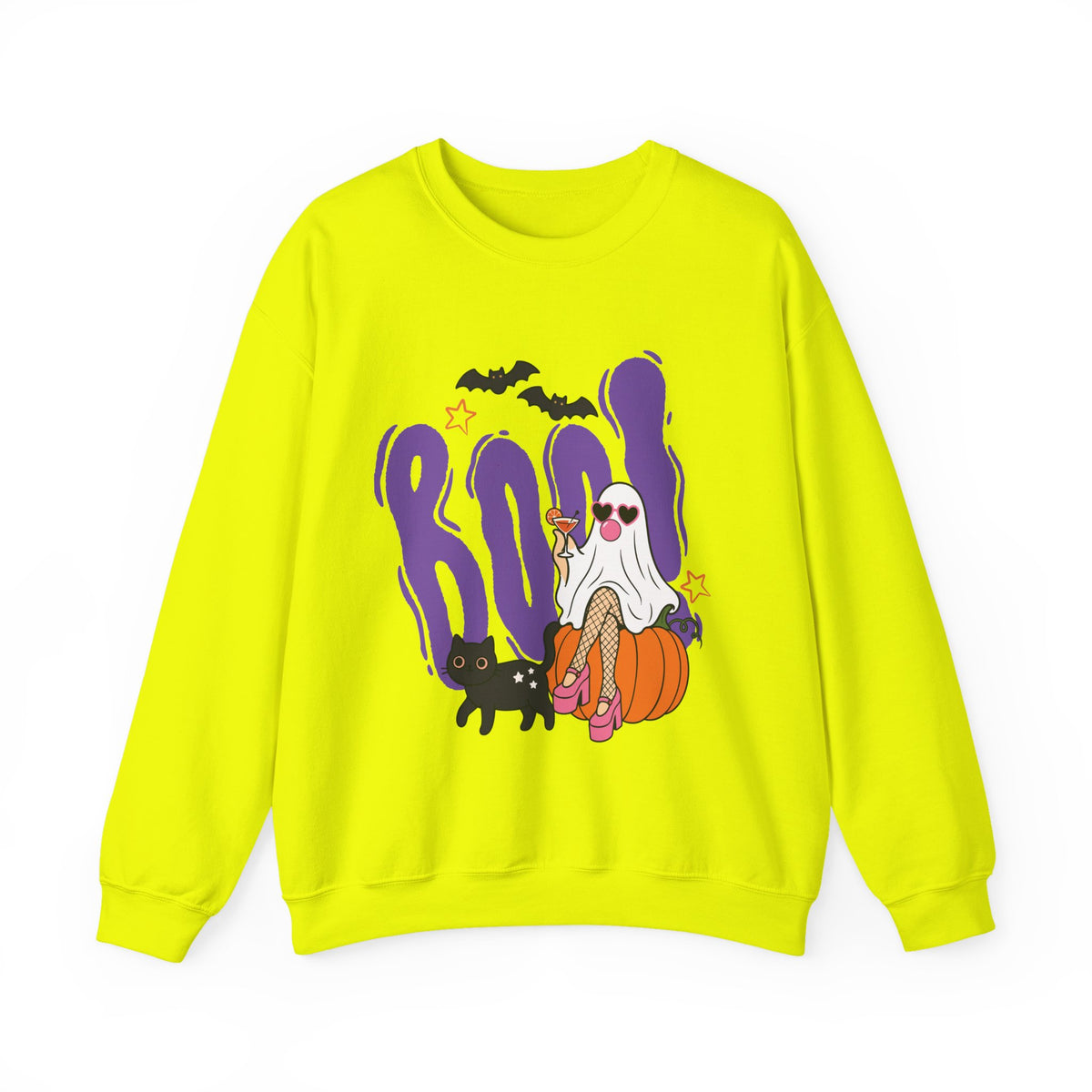 Cute BOO Ghost Pumpkin Sweatshirt