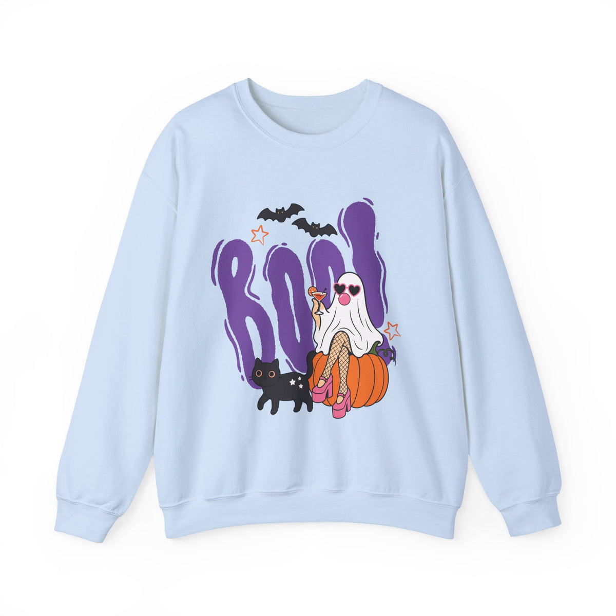 Cute BOO Ghost Pumpkin Sweatshirt